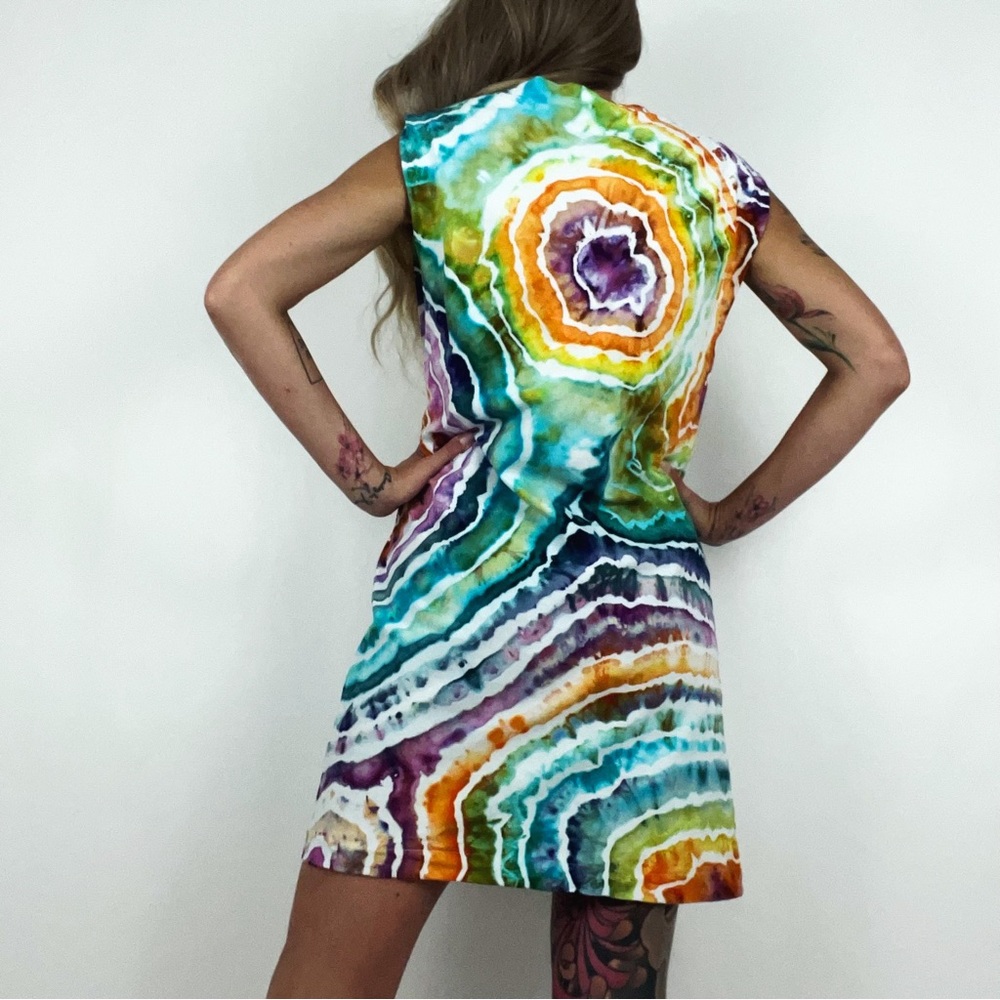 Hand-Dyed Sleeveless Jersey Dress | Size S - Picture 6 of 11